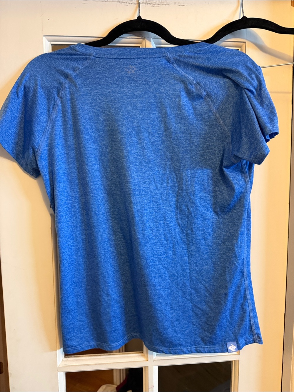 Rabbit Blue Heather Performance Women's Tee for Runners and More - Picture 4 of 4
